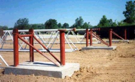 US-23 Drive-In Theater - New Screen Supports 1997 Courtesy Gary Flinn (newer photo)